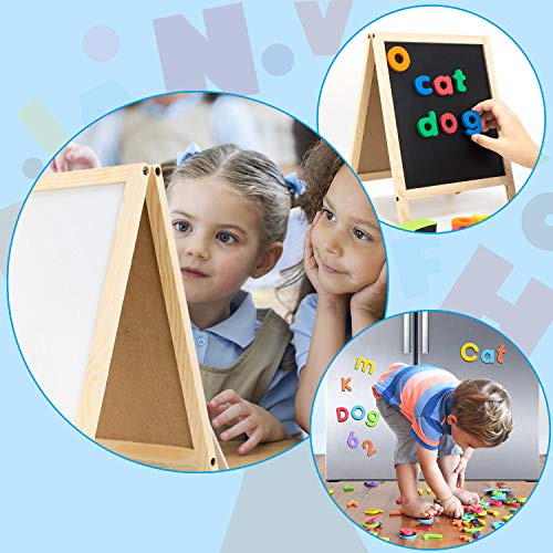 INNOCHEER Magnetic Letters and Numbers for Toddlers, Magnetic Board for Kids, ABC Alphabet Magnets, Educational Dry Erase Board - Whiteboard & Chalkboard for Toddlers 1-3 for Writing & Drawing