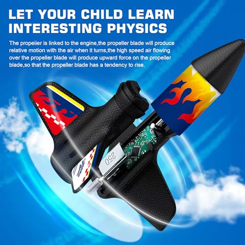 Rocket Launcher Model Rocket Kits with Launch Set, Ultra-high Flying Rocket, Rocket Toy, Kids Outdoor Toys, Gift for Kids Ages 8-12 Children's Day Gift