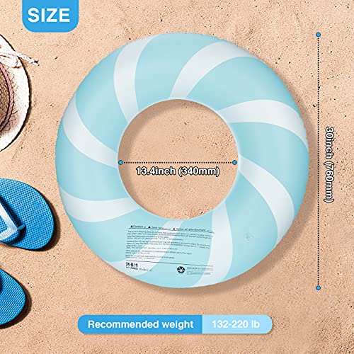 Bestrip Pool Floats Adult Size for Kids Age 8-12 Adults Inflatable Floats Swimming Ring Toys Beach Pool Party Lake Use (1PCS-Blue)