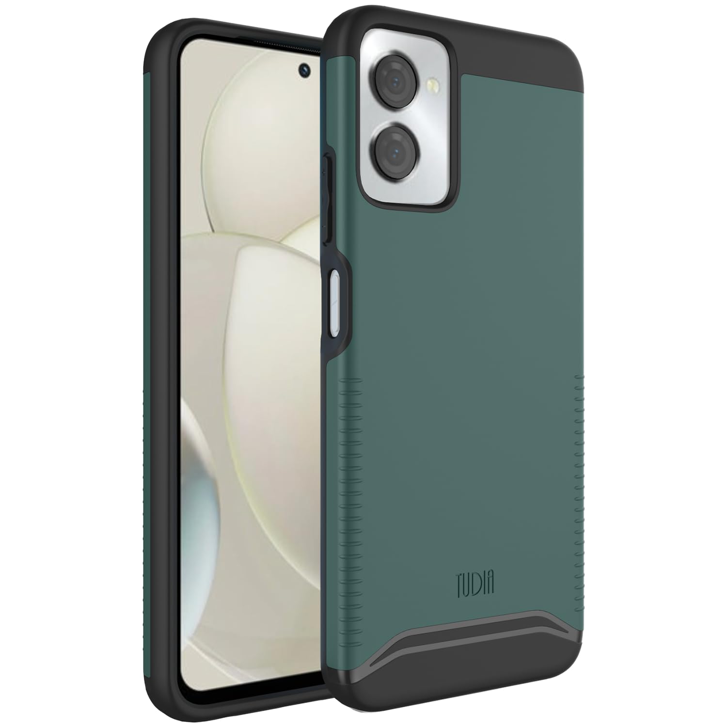 TUDIA Merge Phone Case for Motorola Moto G Power 5G (2024) - Dual Layer, Shockproof, Military Grade, Slim, Non-Slip, Heavy Duty Protective Phone Case - Protector Phone Cover - Hunter Green