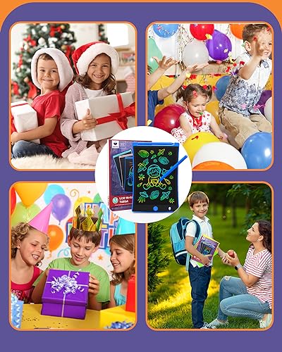 ORSEN Colorful 8.5 inch LCD Writing Tablet for Kids, Learning Educational Toys for 3 4 5 6 7 8 Year Old Girls Boys, Doodle Board Drawing Pad for Kids