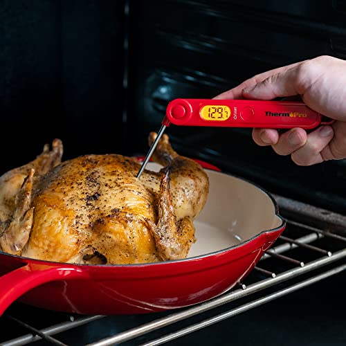 ThermoPro TP-03B Digital Meat Thermometer for Cooking Kitchen Food Candy Instant Read Thermometer with Backlight and Magnet for Oil Deep Fry BBQ Grill Smoker Thermometer