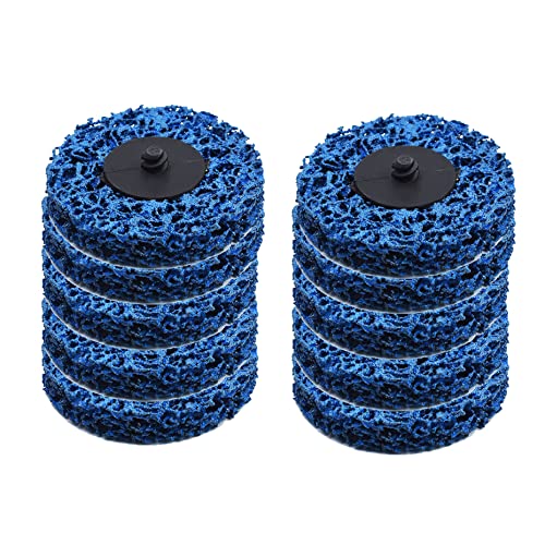 kimllier 5Pcs 3 Inch Quick Change Easy Strip Discs Stripping Wheel R Type Rust Cleaning Wheel Fit for Angle Grinders Grind Rust Strips Paint Cleans Welds