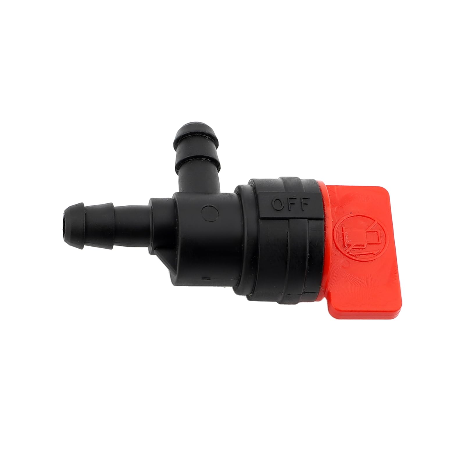 Panari 1/4" 90 Degree Fuel Shut Off Valve with Clamps for 698181 494539 697944 Tecumseh 35857 LawnMower (Pack of 2)