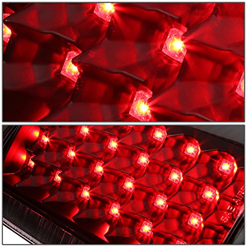 DNA MOTORING TL-GMCDE00-LED-CH-SM LED Tail Light Assembly Driver & Passenger Side [Compatible with 00-06 Yukon XL / 00-06 Tahoe / 00-06 Suburban]