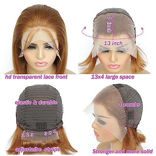 UTIDE 613 Blonde Bob Wig Human Hair Short Wigs Human Hair 8 Inch 613 Lace Front Wig Human Hair Pre Plucked 13x4 Frontal Wigs For Black Women 150 Density Hd Lace Wig