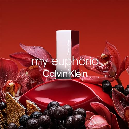 Calvin Klein My Euphoria Eau de Parfum – Women's Ambery Floral Perfume – With Notes of Blackcurrant, Orchid Flambé, Black Sesame, Vanilla & Woods – Luxury Perfumes for Women– Long Lasting Fragrance