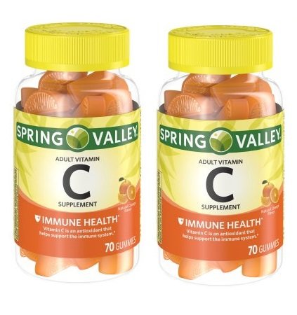 Spring Valley - Gummie Vitamin C 240 mg, 70 Orange Gummies (Pack of 2)