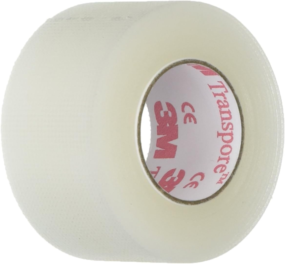 3M Transpore Clear 1-Inch Wide First Aid Tape, 10-Yard Roll (1 Rolls), Model:1527-1