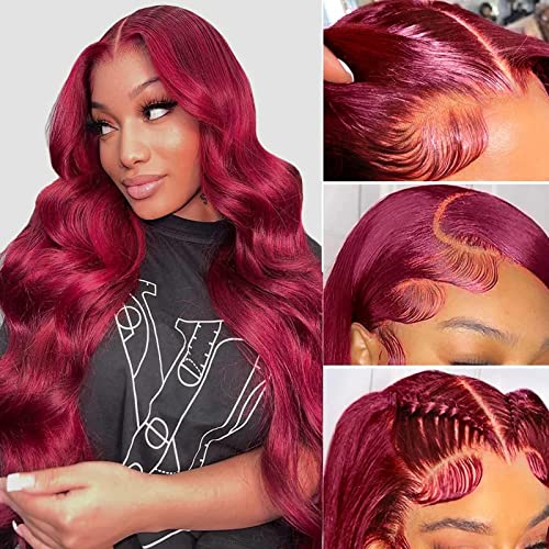 POYONAGRN 360 Lace Front Wigs Human Hair Pre Plucked 360 Straight Full Lace Human Hair Wigs baby Hair 180% Density HD Transparent Lace Front Wigs Human Hair for Women Natural Color 24Inch