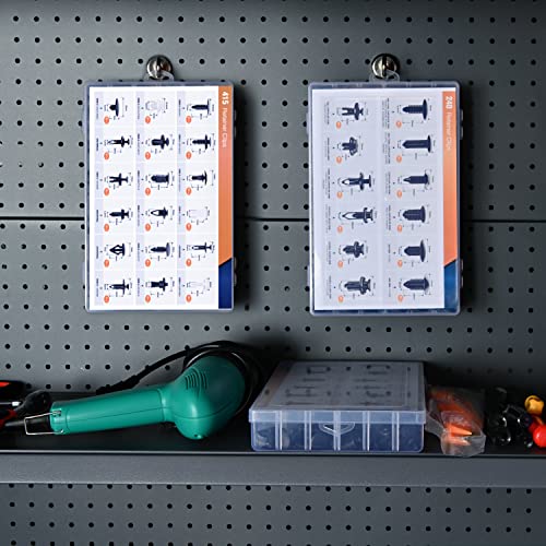 GOOACC 700Pcs Car Push Retainer Clips Auto Fasteners Assortment 30 Sizes Nylon Bumper Fender Rivets with 10 Cable Ties Fasteners Remover for Toyota GM Ford Toyota Honda Chrysler