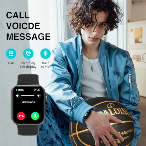 Smart Watch (Answer/Dial Call), Fitness Tracker with 1.85" HD Large Screen,147 Sport Modes Smartwatch with Heart Rate Blood Oxygen and Sleep Monitor,IP68 Waterproof Activity Tracker for Women Men