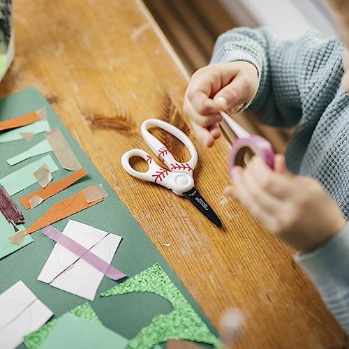 Fiskars® MVP Non-stick Pointed-tip Kids Scissors, Baseball (5 in.)