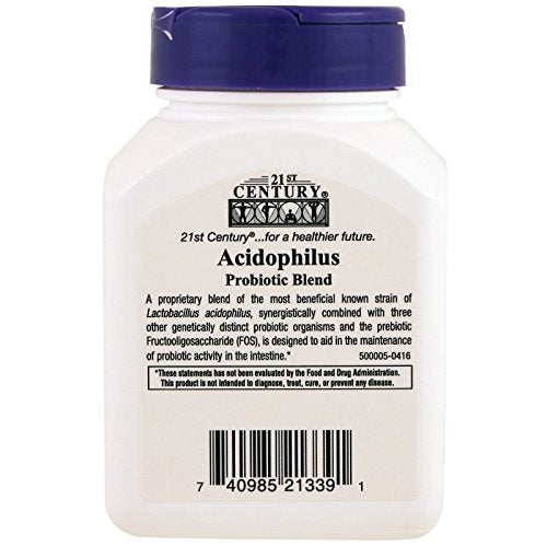 21st Century Acidophilus Capsules, 100 Count (21339)