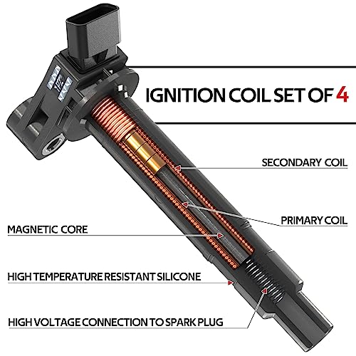 1PZ UF2-O67 Set of 6 Ignition Coil Pack Replacement for Toyota Avalon Camry Highlander Sienna Solara Lexus ES300 RX300 V6 3.0L 3.3L C1175 UF267