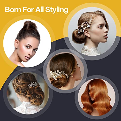 Goodofferplace 4 PCS Rat Tail Combs Parting Rattail Combs Teasing Fine Tooth Comb with Metal Pick for Curly Hair,Detangling Combs for Women,Parting Combs for Braiding,Styling Hair(Black)