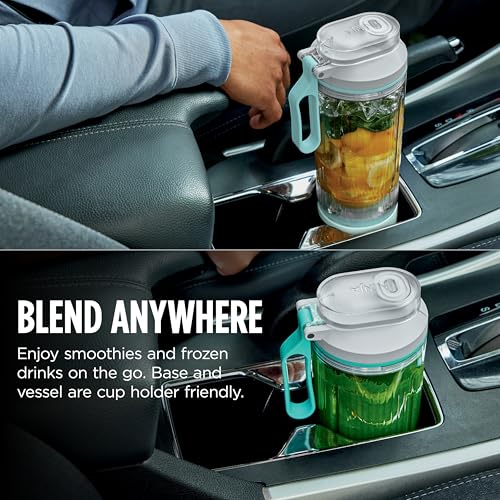 Ninja Blast Max, Portable Blender + Twist & Go, Personal Smoothie, Blend, Ice Crush, 3 Programs, Cordless, 22 oz removable Vessel, Dishwasher Safe, Leakproof, Pink, BC251PK