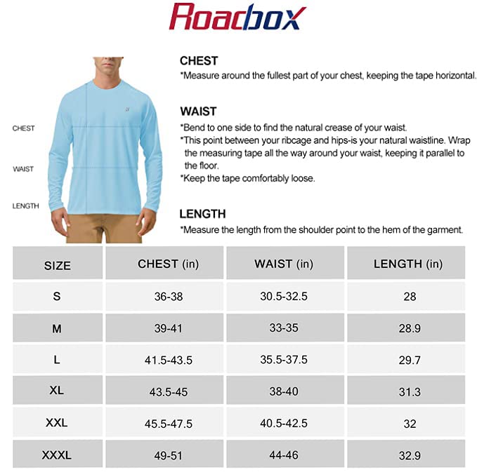 Roadbox Mens UPF 50+ Long Sleeve SPF Diving Rash Guard UV Sun Protection Shirts for Outdoor Fishing Hiking Swimming Running Green