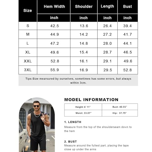 hawalili Men's 2 Pack Workout Tank Top Sleeveless Casual Running Gym Muscle Bodybuilding Casual Tees Black/Army Green,S