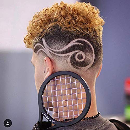 Twist It Up Comb - As Seen on Shark Tank - Alternative to Hair Sponges for Black Men's Curly Hair, Tennis Racket-Style Hair Twisting Tool (Green)