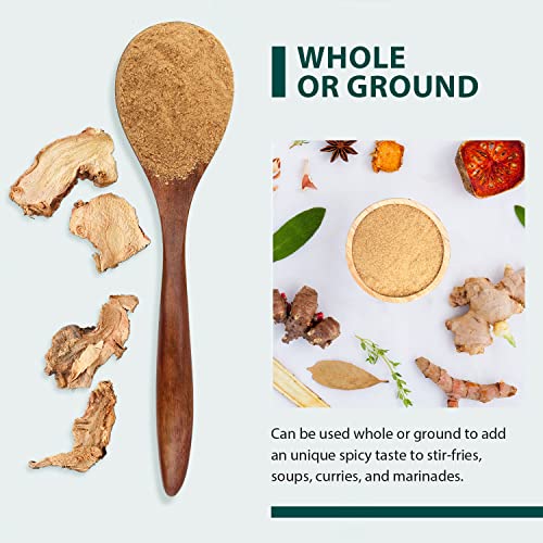 Soeos Galangal Slices 4 oz (113g),Galanga,Fresh Galangal,Sliced Galangal Root,Dried Galangal Root,Dried Galanga Bulk,Alpinia Galanga,Pure and Natural Chinese Spice for Tom Yum and Tom Kha Soups