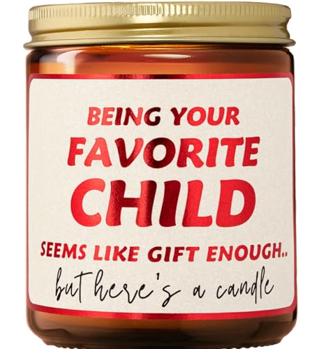 Birthday Candle for Mom or Dad - Favorite Child Candle | Funny Gift for Parents for Mothers Day, Fathers Day, Parents Anniversary | Mom Birthday Gifts Ideas from Daughter, Son, Kids, Children