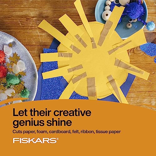 Fiskars® MVP Non-stick Pointed-tip Kids Scissors, Baseball (5 in.)