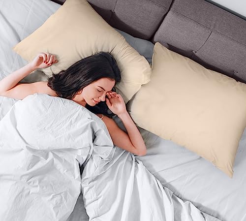 Utopia Bedding WaterThrow Pillow Protectors (No Pillow Inserts) with Zipper 20 x 20 Inches (Pack of 40, Gray), Outdoor Bed Couch Decorative Pillow Encasement Covers