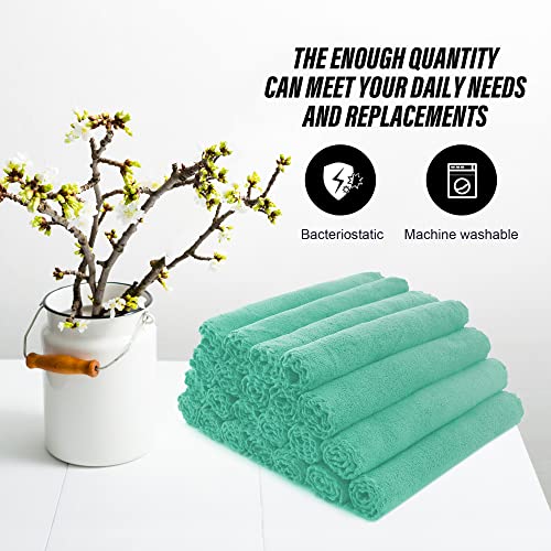 MOONQUEEN Ultra Soft Premium Washcloths Set - 12 x 12 inches - 24 Pack - Quick Drying - Highly Absorbent Coral Velvet Bathroom Wash Clothes - Use as Bath, Spa, Facial, Fingertip Towel (Purple)