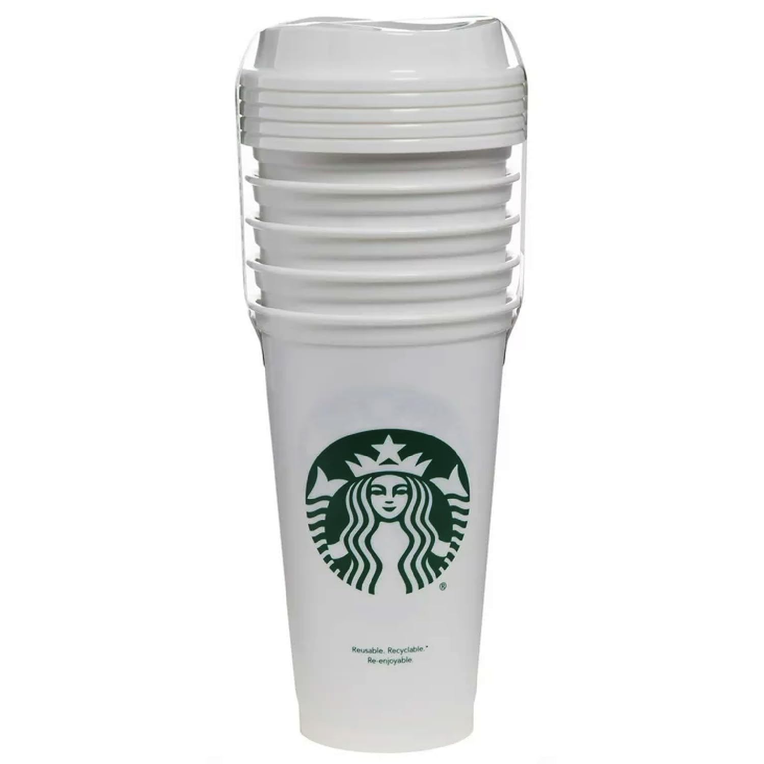 Starbucks Set of 5 16oz Reusable Hot Cups with Lid