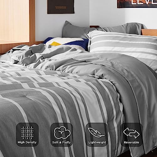 Bedsure Twin Comforter Set with Sheets - 5 Pieces Twin Bedding Sets, Twin Bed in a Bag
