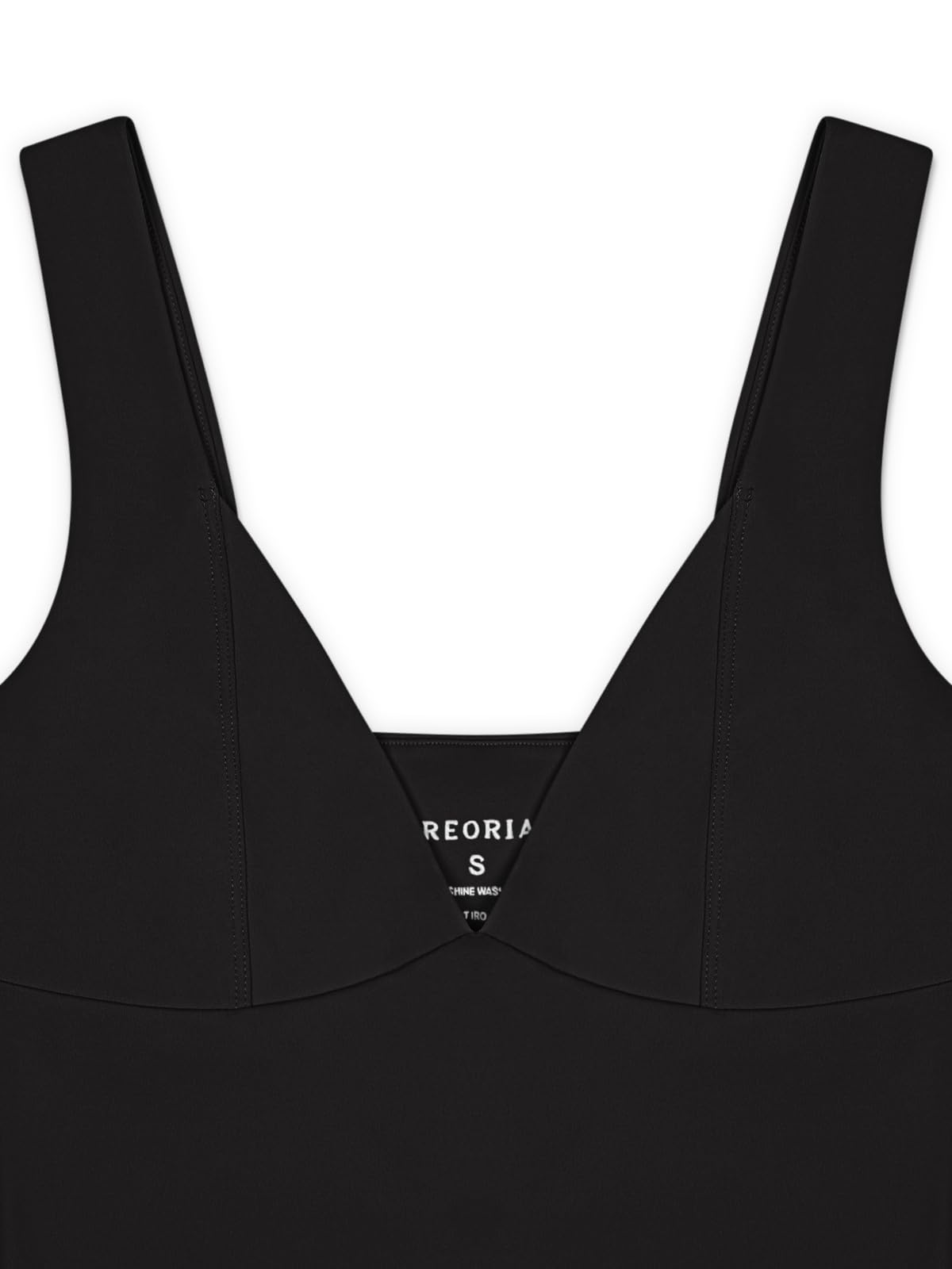 REORIA Women's Summer Sexy Casual Deep V Neck Sleeveless Slim Fit Cropped Corset Cami Fashion Trendy Y2k Going Out Crop Tank Tops Black Large