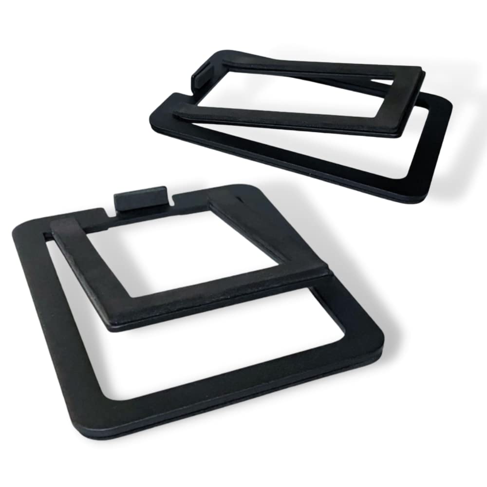 Audioengine DS1M Metal Speaker Stands Pair - Tilted for Desktop PC Speakers, Studio and Bookshelf Speakers