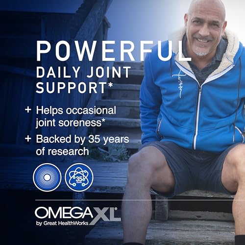 OmegaXL Joint Support Supplement - 60 Softgels & VitaminXL D3 High Potency Daily Vitamin D 5000 IU 125mcg Immune Support Supplement (30 Softgels)