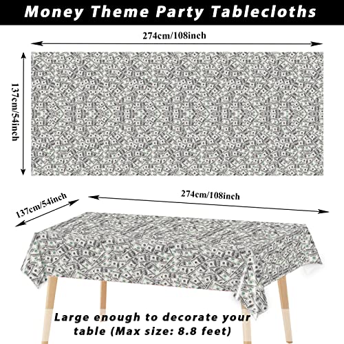 3 Pieces Winter Snowflake Plastic Tablecloth Christmas Holiday Party Plastic Table Covers Let's it Snow Snowman Theme Baby Shower Birthday Home Party Decorations Supplies 54X108inch