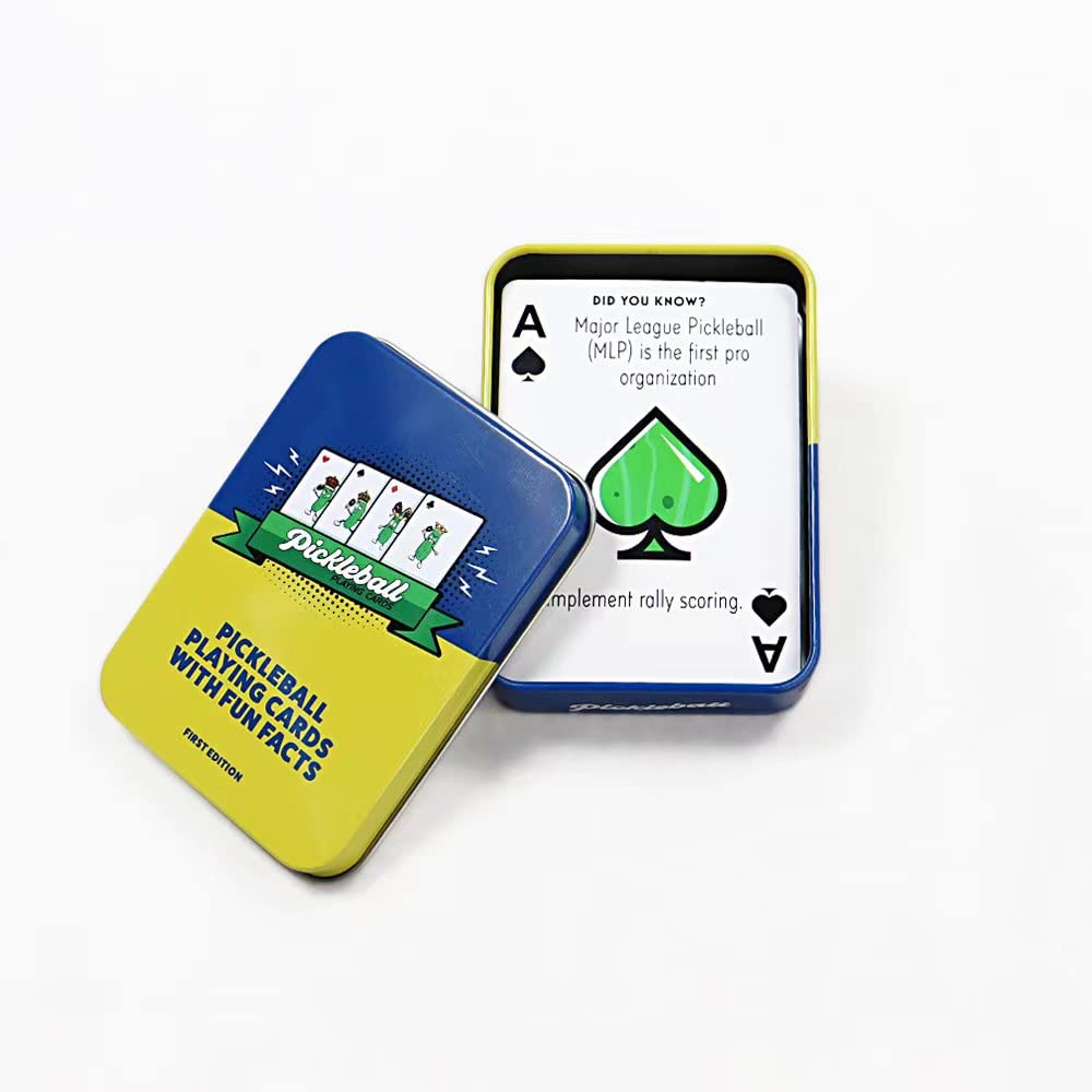 Pickleball Playing Cards with Fun Pickleball Facts