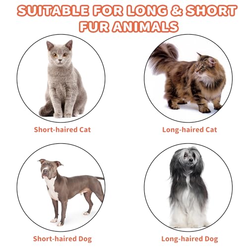 CyperGlory 3 in 1 Steam Cat Hair Brush: Spray, Massage and Bath Cleaning for Dogs and Cats, Soft Silicone Brush for Hair Removal, Self-Cleaning Feature for Easy Use
