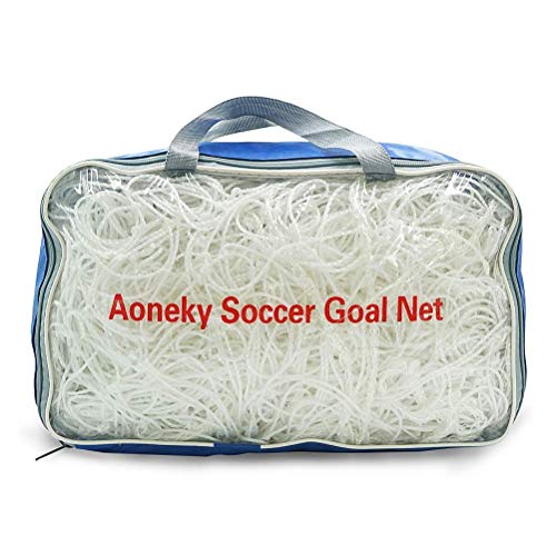 Aoneky Soccer Goal Net - 24 x 8 Ft - Full Size Football Goal Post Netting - NOT Include Posts (24 x 8 Ft - 3 mm Cord)