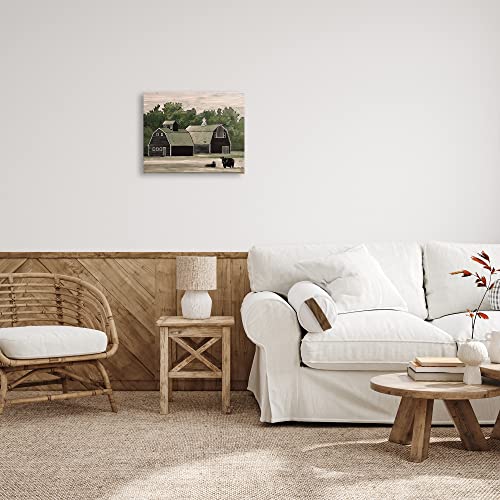 Stupell Industries Stable Barn Country Rural Cattle Canvas Wall Art, Design by Cindy Jacobs