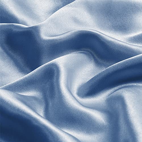 BEDELITE Satin Pillowcase for Hair and Skin, Super Soft and Cooling Similar to Silk Pillow Cases 2 Pack with Envelope Closure, Gift for Women Men(20"x30" Queen Size, Ivory)