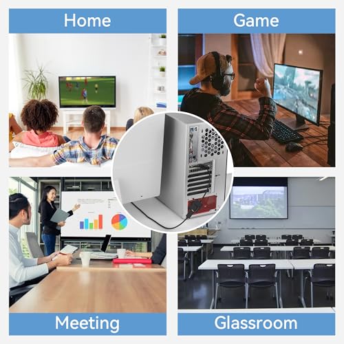 VENTION VGA to HDMI-1080P Video Dongle Adaptador VGA Converter with Audio Cable (0.5FT), Male to Female for PC,Monitor HDTV (Note: VGA to HDMI Only, Not Bi-Directional)