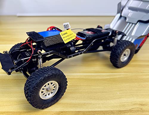 Treal SCX24 Aluminum Shocks Threaded 32mm (4P) for Axial SCX24 Deadbolt Betty C10 Gladiator Bronco 1/24 Truck(Black)