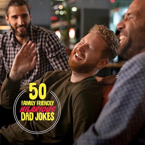 KNUCKLHEAD Dad Jokes Generator Button - Funny Cool Birthday Gift Ideas for Fathers, Best Dads, Step Dad, Father, Men, Daddy, from Wife, Son, Daughter, Kids - Fun Silly Joke Gag Toy Presents