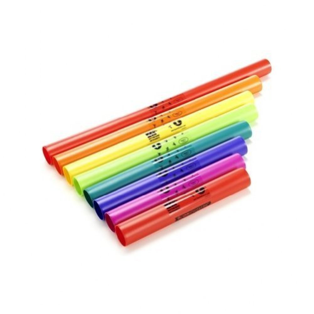 Boomwhackers® C Major Diatonic Scale Set with Octavator Caps 8-Pack