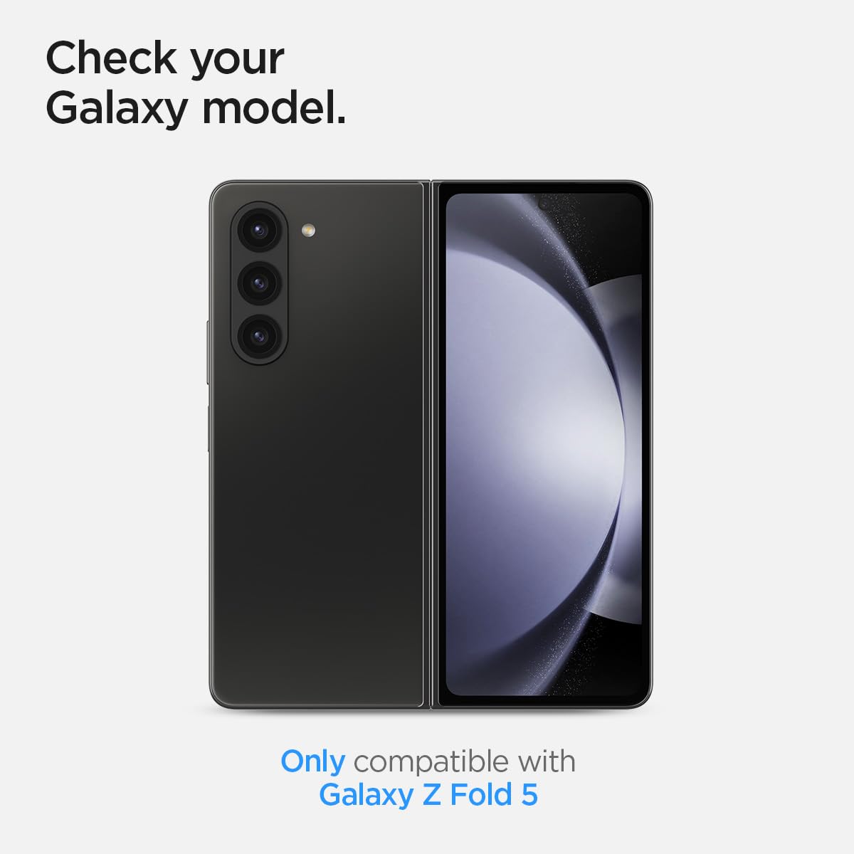 Spigen Tempered Glass Screen Protector [GlasTR EZ FIT] designed for Galaxy Z Fold 5 [2 Pack]