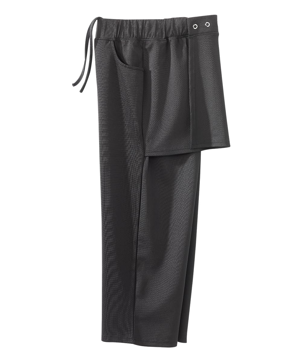 Silvert's Adaptive Clothing & Footwear Women's Open Back Active Capri Pant - Black LGE