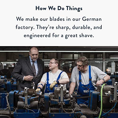 Harry’s Razors for Men - 5 German-engineered 5-Blade Cartridges, Travel Cover, Shave Gel (Charcoal)