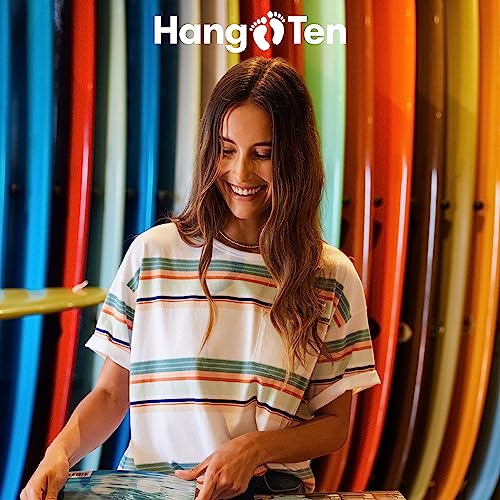 Hang Ten Women's S/s T Screens Impr - Windbreeze Ss Tee in Bone | Windbreeze Ss Tee, X-Small