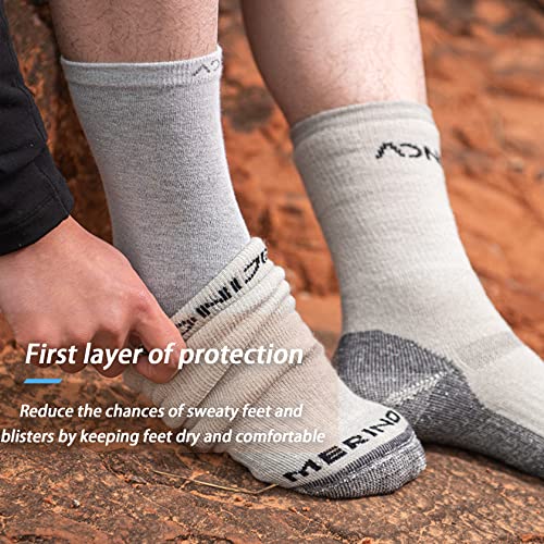 OrrinSports Toe Socks Liner Crew Socks for Men Women Coolmax Five Finger Socks 3 Pairs Running Socks