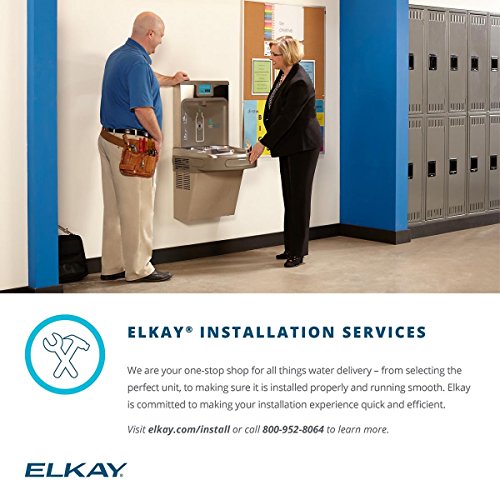 Elkay EZWSSM EZH2O Surface Mount Bottle Filling Station, Non-Filtered, Non-Refrigerated, Stainless